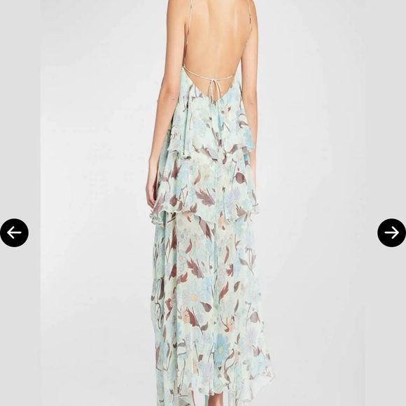 Stella McCartney garden print frill asymmetrical sundress - Picture 2 of 11